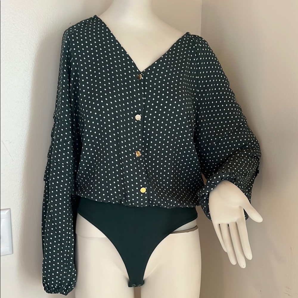 Draper James Polka Dot Bodysuit